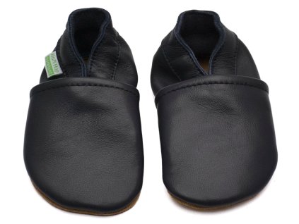 Hopi Hop BAREFOOT kožené capáčky tmavě modré