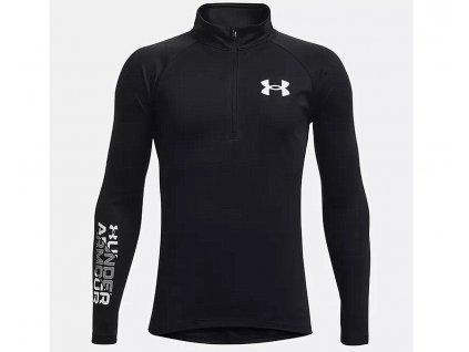 Chlapecká mikina Under Armour UA Tech BL 1/2 Zip-BLK 1366377 002