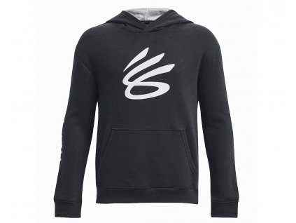 Chlapecká mikina Under Armour Curry Boys Splash Hoodie-BLK 1380333 001