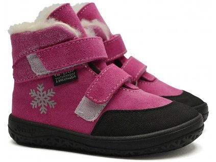 Zimní barefoot boty JONAP JERRY růžová vločka