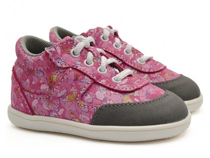 Dívčí boty JONAP 051 s růžová motýlci