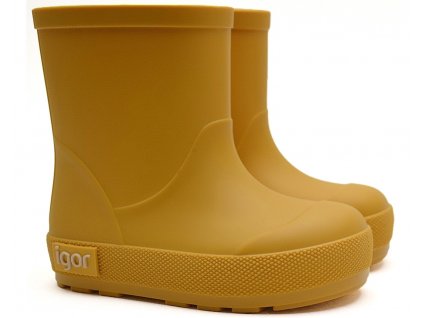 Dětské barefoot holínky IGOR W10291-008 Yogi Amarillo