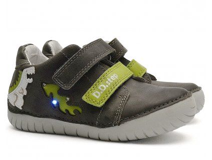 Chlapecké blikací boty DDstep S050-41140 khaki