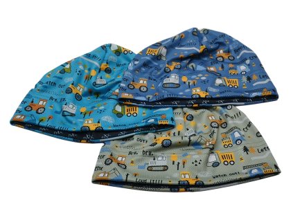 RDX F1311 Dětská čepice mikropolyester TRAKTORY