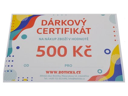 Dárkový poukaz 500,- Kč