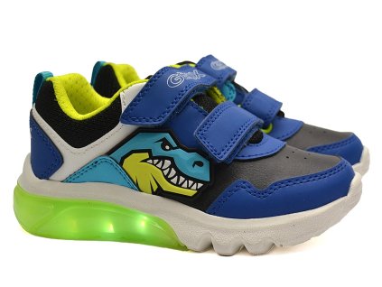 Blikací boty GEOX CIBERDRON BOY J46LBA 05411 C4255