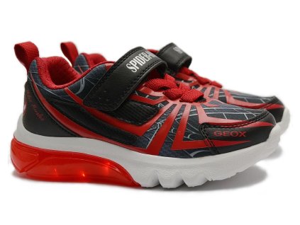 Blikací boty GEOX CIBERDRON J55LBG 14CE C0048 SPIDERMAN