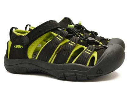 Dětské sportovní sandály Keen - Newport H2 1009965 black / lime green