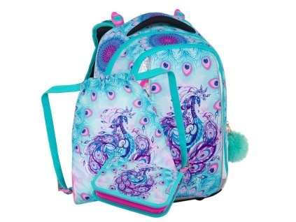 Malý školní set BAGMASTER VEGA 24 B Páv
