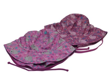 Dívčí vázací funkční klobouk RDX FL1509 Zajíčci