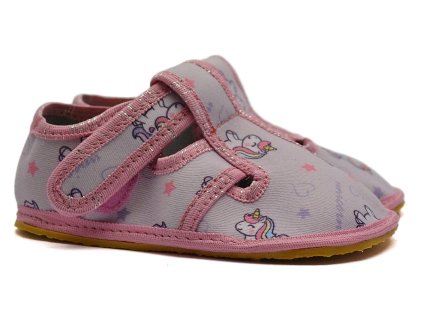 Barefoot bačkory RAWEKS ZUZIA ZA02 jednorožec