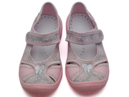 Dívčí bačkory PeOn MI/011 ID šedorůžové