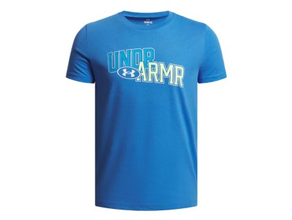 Chlapecké tričko Under Armour UA OVERLAY WM SS-BLU 6005069-402