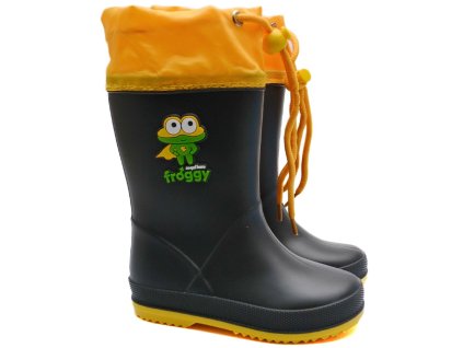 Dětské holínky COQUI RAINY Collar fur 8558-924-2412