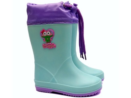 Dětské holínky COQUI RAINY Collar fur 8558-925-4402