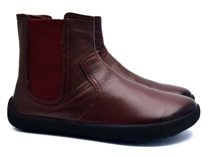 Barefoot kozačky EFFE TRE 26010-240-355-406 vínové