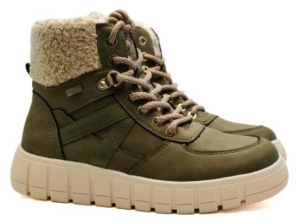 Zimní boty TOM TAILOR 8470060009 khaki