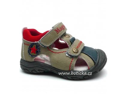 Dětské sandále MAGNUS 45-0186 khaki