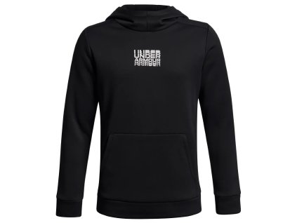Chlapecká mikina Under Armour UA Armour Flc Retro Grphc HD-BLK 6003812-001