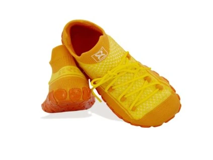 detske ponozkoboty žluté