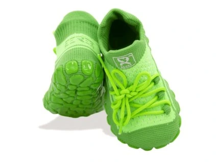 detske ponozkoboty zelené