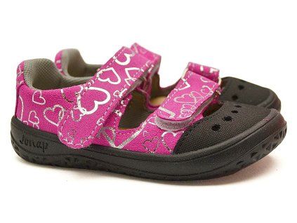 Barefoot sandály JONAP FELLA růžová srdce