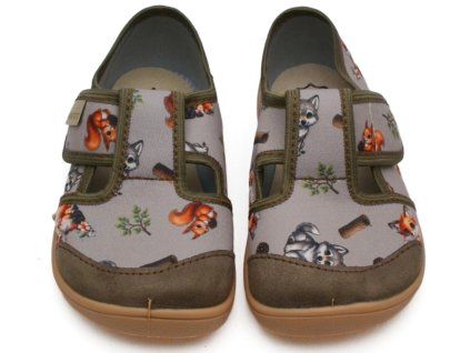 Barefoot bačkory RAWEKS JOY J03 Lesní zvířátka