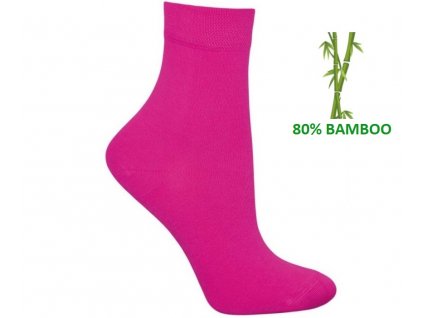 Bambusové ponožky EXCLUSIVE fuxia