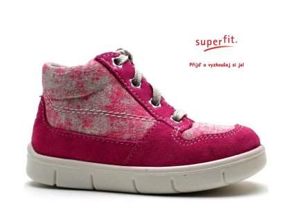 SUPERFIT 2-00428-64 pink kombi Dětské boty