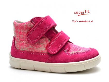 SUPERFIT 2-00429-64 pink kombi Dětské boty