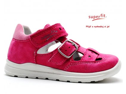 SUPERFIT 2-00430-64 pink kombi Dětské sandále