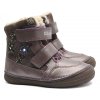 Zimní blikací boty DDstep W078-320A čokoládová