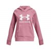 Dívčí mikina Under Armour UA Rival Fleece BL Hoodie-PNK 1379615 697