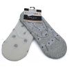 Dámské ponožky do balerínek šedé+bílé