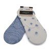 Dámské ponožky do balerínek bílé + modré