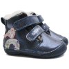 Zimní barefoot boty DDStep W070-52624 ptáček