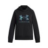 Dívčí mikina Under Armour UA Rival Flc Shimmer Hdy-BLK 6004118-005