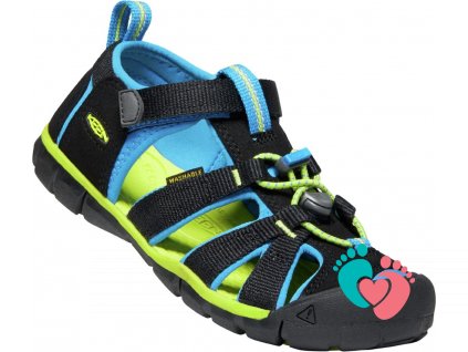 Chlapecké sandálky Keen Seacamp II CNX - Black/Briliant Blue, Botičkov Chrudim