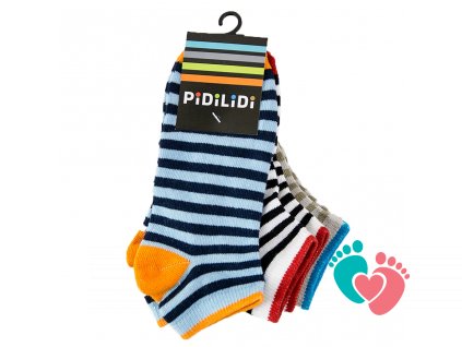 Ponožky kotníčkové 3pack, Pidilidi, PD0131 - chlapecké, Botičkov Chrudim