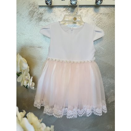 Exkluzívne dievčenské spoločenské šaty - Ružová (Veľkosť 74)