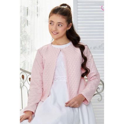 Luxusný kabátik - Ružová (Veľkosť 104)