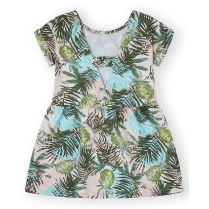Bavlnené dievčenské šaty tunika pacific - Mnohofarebné (Veľkosť 110)