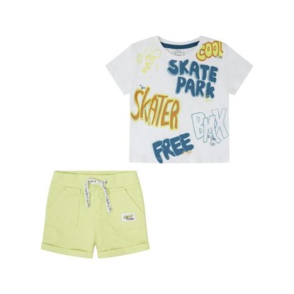 2 dielny letný chlapčenský set - Biela (Veľkosť 80)