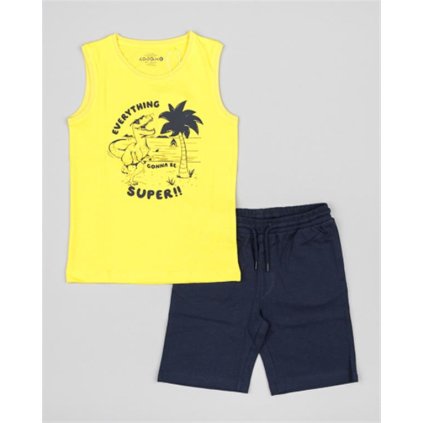 Letný chlapčenský dvojdielny set - Žltá (Veľkosť 116)