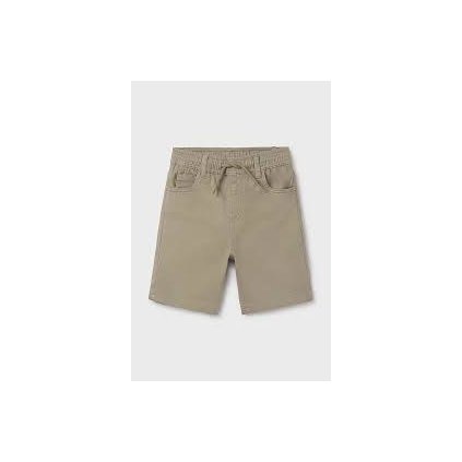 MAYORAL rifľové bermudy so šnúrkou v páse - Hnedá (Veľkosť 152)