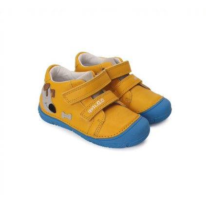D.D.STEP chlapčenská celokožená obuv - Žltá (Veľkosť 21)