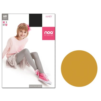 Dievčenské silonky MARY - Žltá (Veľkosť 140/146)