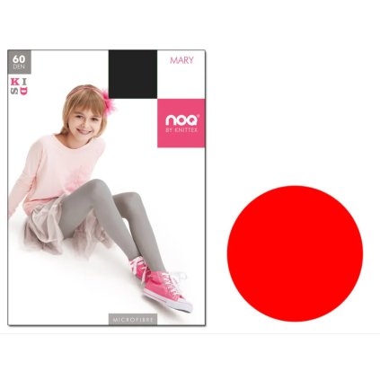 Dievčenské silonky MARY - Červená (Veľkosť 128/134)