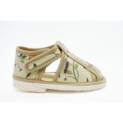 Dievčenské prezúvky WANDA ROZÁLIA - Béžová (Veľkosť 23)