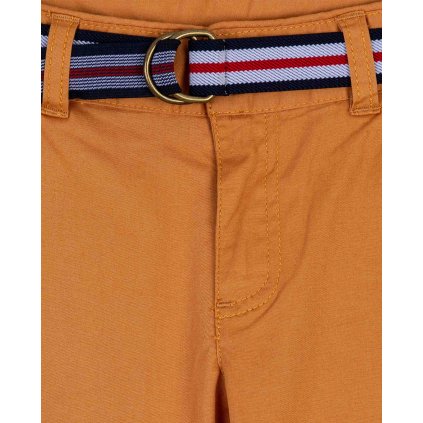 Chlapčenské športovo-elegantné nohavice+opasok - Hnedá (Veľkosť 116)